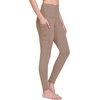 image:imagebaleaf Womens Fleece Lined Leggings Thermal Warm Tights Cold WeatherCocoa Creme