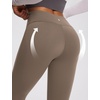 image:imagebaleaf Womens Fleece Lined Leggings Thermal Warm Tights Cold WeatherCocoa Creme