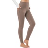 image:imagebaleaf Womens Fleece Lined Leggings Thermal Warm Tights Cold WeatherCocoa Creme