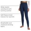 image:imagebaleaf Womens Fleece Lined Leggings Thermal Warm Tights Cold WeatherDark Blue