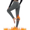 image:imagebaleaf Womens Fleece Lined Leggings Thermal Warm Tights Cold WeatherGray