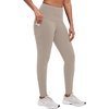 image:imagebaleaf Womens Fleece Lined Leggings Thermal Warm Tights Cold WeatherKhaki