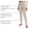 image:imagebaleaf Womens Fleece Lined Leggings Thermal Warm Tights Cold WeatherKhaki