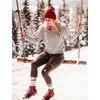 image:imagebaleaf Womens Fleece Lined Leggings Thermal Warm Tights Cold WeatherLight Heather Gray