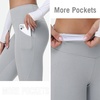 image:imagebaleaf Womens Fleece Lined Leggings Thermal Warm Tights Cold WeatherLight Heather Gray