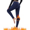 image:imagebaleaf Womens Fleece Lined Leggings Thermal Warm Tights Cold WeatherNavy Blue