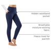 image:imagebaleaf Womens Fleece Lined Leggings Thermal Warm Tights Cold WeatherNavy Blue