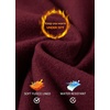 image:imagebaleaf Womens Fleece Lined Leggings Thermal Warm Tights Cold WeatherRuby Wine