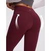 image:imagebaleaf Womens Fleece Lined Leggings Thermal Warm Tights Cold WeatherRuby Wine