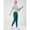image:imagebaleaf Womens Fleece Lined Leggings Thermal Warm Tights Cold WeatherUtility Blue