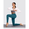 image:imagebaleaf Womens Fleece Lined Leggings Thermal Warm Tights Cold WeatherUtility Blue