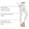 image:imagebaleaf Womens Fleece Lined Leggings Thermal Warm Tights Cold WeatherWhite