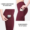 image:imagebaleaf Womens Fleece Lined Leggings Thermal Warm Tights Cold WeatherWine Red