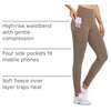 image:imagebaleaf Womens Fleece Lined Leggings Thermal WarmBrown