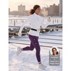image:imagebaleaf Womens Fleece Lined Leggings Thermal WarmDark Purple