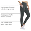 image:imagebaleaf Womens Fleece Lined Leggings Thermal WarmGrey