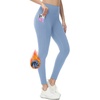 image:imagebaleaf Womens Fleece Lined Leggings Thermal WarmLight Blue