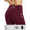 image:imagebaleaf Womens Fleece Lined Leggings Thermal WarmRed Wine
