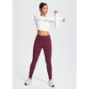 image:imagebaleaf Womens Fleece Lined Leggings Thermal WarmRed Wine