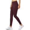 image:imagebaleaf Womens Fleece Lined Leggings Thermal WarmRed Wine