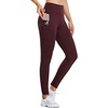 image:imagebaleaf Womens Fleece Lined Leggings Thermal WarmRed Wine