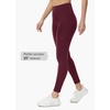 image:imagebaleaf Womens Fleece Lined Leggings Thermal WarmRed Wine