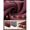 image:imagebaleaf Womens Fleece Lined Leggings Thick Warm Thermal Insulated LeggingWine Red