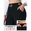 image:imagebaleaf Womens Fleece Lined Pants 4 Pockets Winter SweatpantsBlack