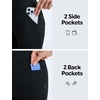 image:imagebaleaf Womens Fleece Lined Pants 4 Pockets Winter SweatpantsBlack
