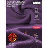image:imagebaleaf Womens Fleece Lined Pants 4 Pockets Winter SweatpantsDark Purple
