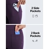 image:imagebaleaf Womens Fleece Lined Pants 4 Pockets Winter SweatpantsDark Purple