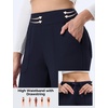 image:imagebaleaf Womens Fleece Lined Pants 4 Pockets Winter SweatpantsNavy Blue