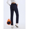 image:imagebaleaf Womens Fleece Lined Pants 4 Pockets Winter SweatpantsNavy Blue
