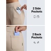 image:imagebaleaf Womens Fleece Lined Pants 4 Pockets Winter SweatpantsPale Khaki