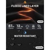 image:imagebaleaf Womens Fleece Lined Track Pants 27 Thermal Warm with Zipper PocketBlackblack