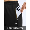 image:imagebaleaf Womens Fleece Lined Track Pants 27 Thermal Warm with Zipper PocketBlackblack