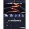 image:imagebaleaf Womens Fleece Lined Track Pants 27 Thermal Warm with Zipper PocketBluewhite