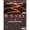image:imagebaleaf Womens Fleece Lined Track Pants 27 Thermal Warm with Zipper PocketBrownwhite