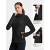 image:imagebaleaf Womens Fleece Running Jacket Winter Hooded Thermal CyclingBlack