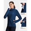 image:imagebaleaf Womens Fleece Running Jacket Winter Hooded Thermal CyclingNavy Blue