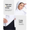 image:imagebaleaf Womens Fleece Running Jacket Winter Hooded Thermal CyclingWhite