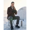 image:imagebaleaf Womens Long Fleece Jacket Full Zip Lightweight WarmthDark Brown