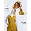 image:imagebaleaf Womens Long Quilted Vest Lightweight Warmth Fleece LinedBuckthorn Brown