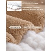 image:imagebaleaf Womens Long Quilted Vest Lightweight Warmth Fleece LinedStar White