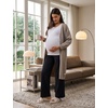 image:imagebaleaf Womens Maternity Wide Leg Yoga Pants Pregnancy ClothesBlack