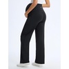 image:imagebaleaf Womens Maternity Wide Leg Yoga Pants Pregnancy ClothesBlack