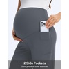 image:imagebaleaf Womens Maternity Wide Leg Yoga Pants Pregnancy ClothesDark Gray