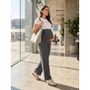 image:imagebaleaf Womens Maternity Wide Leg Yoga Pants Pregnancy ClothesDark Gray
