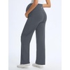 image:imagebaleaf Womens Maternity Wide Leg Yoga Pants Pregnancy ClothesDark Gray