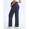 image:imagebaleaf Womens Maternity Wide Leg Yoga Pants Pregnancy ClothesNavy Blue